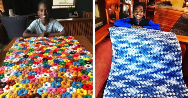 11-Year-Old Boy Speed-Crochets Unbelievable Masterpieces For Charity