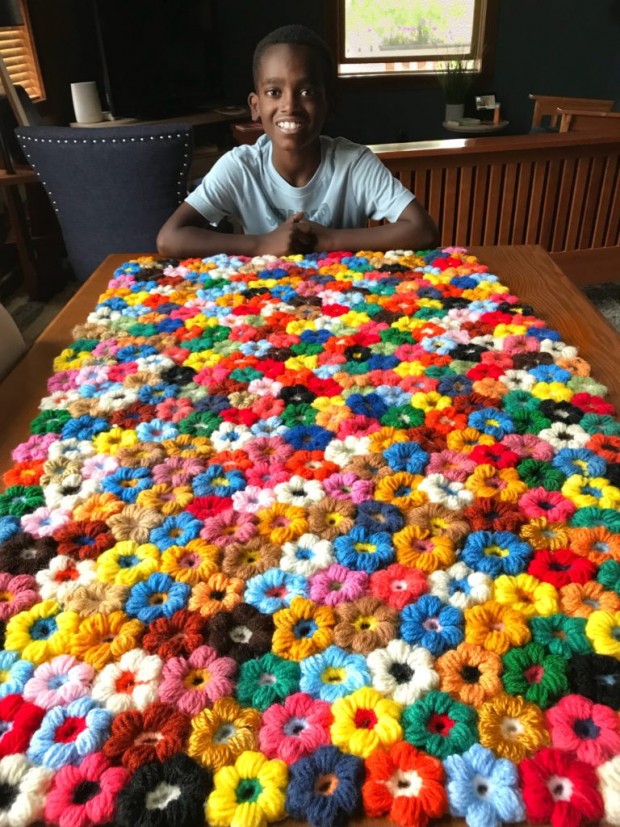 11-Year-Old Boy Speed-Crochets Unbelievable Masterpieces For Charity